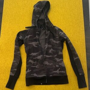 Athleta Camouflage Utility Jacket with Hood